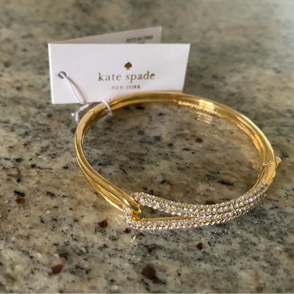 Kate Spade Gold-tone Bracelet with rhinestone accents